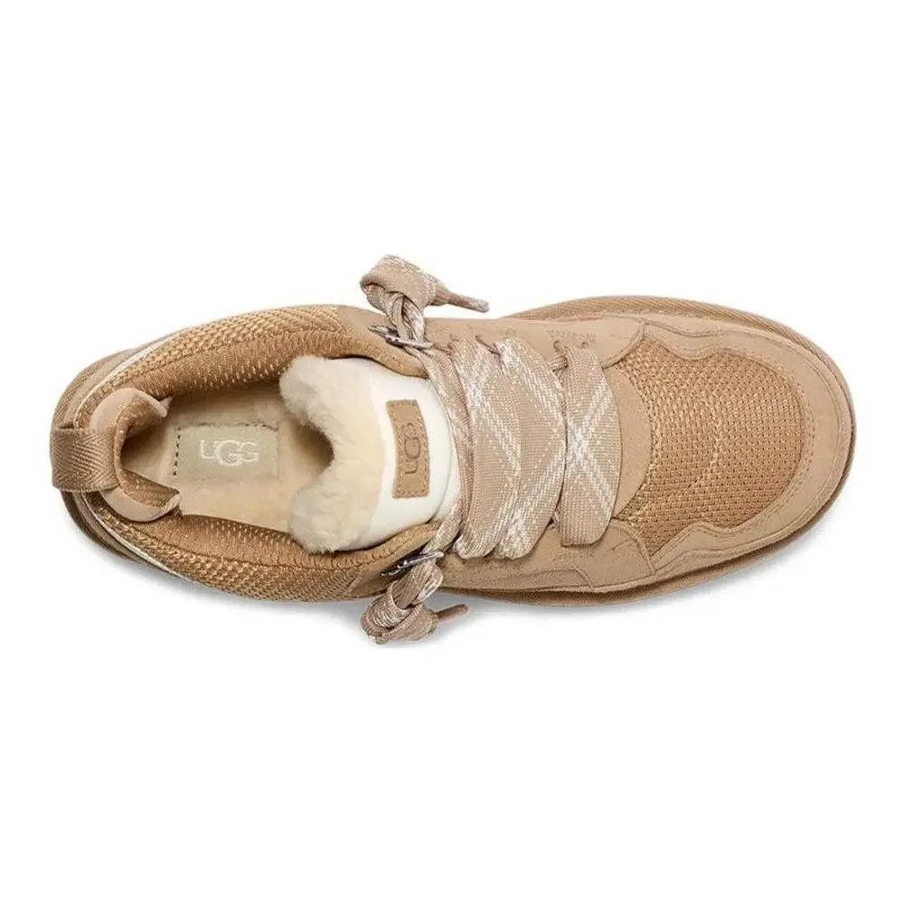 UGG Lowmel 1152410K-SAN Sneakers Kids US 6 Sand Suede Lifestyle Shoes RHS7314